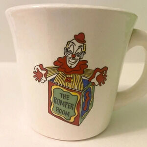 Vintage Romper Room Childs Ceramic Mug Jack In The Box USA  Cup